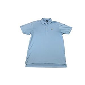 Merion Golf Club Dunning Golf Blue Mens Polo Size Large in good conditon.